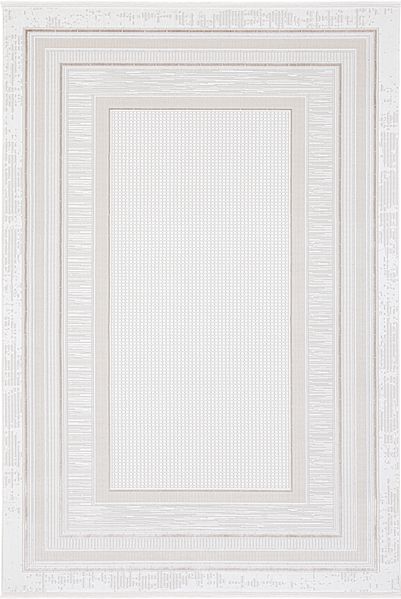 Mondlicht Beige Teppich 120 x 180 cm Polyester Beige 88778710 [en. casa]