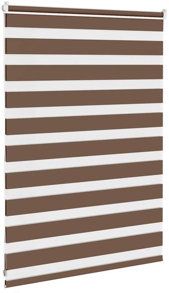 vidaXL Doppelrollo Braun 105x100 cm Stoffbreite 100,9 cm Polyester 4014314 Bild 4