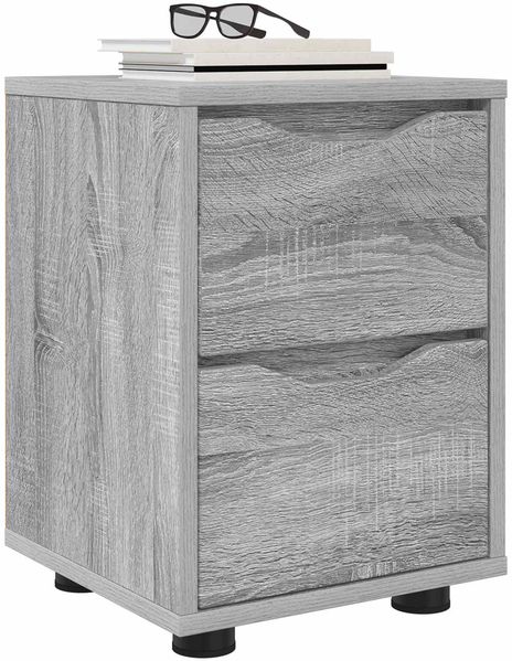vidaXL Nachttische 2 pcs Graues Sonoma 30,5 x 30 x 43 cm Holzwerkstoff 888810 Bild 3