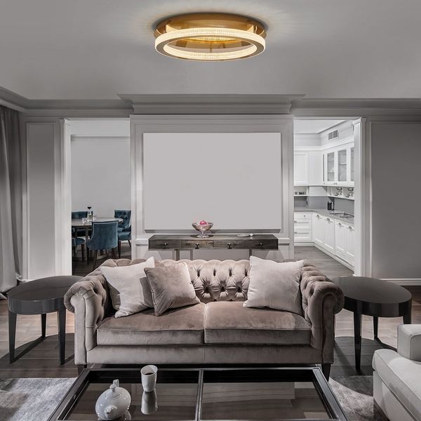 Nova Luce 9285620 FIORE LED Deckenleuchte 60cm 3000K Antik Gold dimmbar