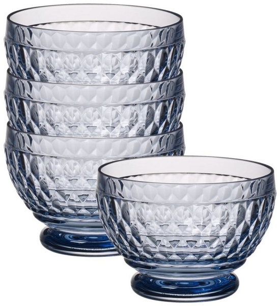 Villeroy & Boch Boston Coloured Dessertschale ø 11,7 cm 4er Set blau