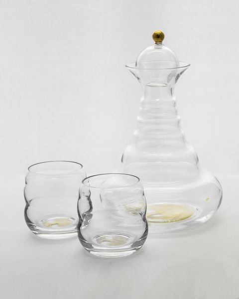 Set Karaffe Alladin 1,3l + 2 Trinkgläser Mythos - Gold - Lebensbaum