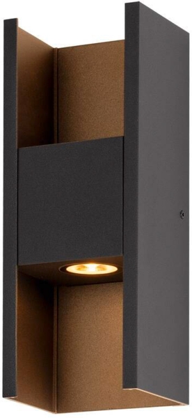 SLV FLATT II, Wandaufbauleuchte, PHASE, 2700 K, 9.5 W, schwarz - Stand-, Wand- und Deckenleuchten (Outdoor)