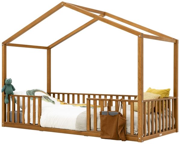 Bopita Hausbett - Robin - 90x200 - Rose Wood Braun - Material: Buche - Babypark. de