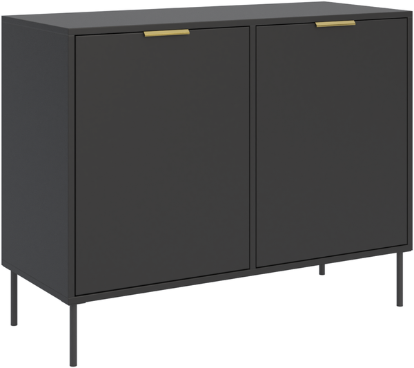 Selsey 'Vena' – Sideboard 2-türig, Schwarz, 100 cm