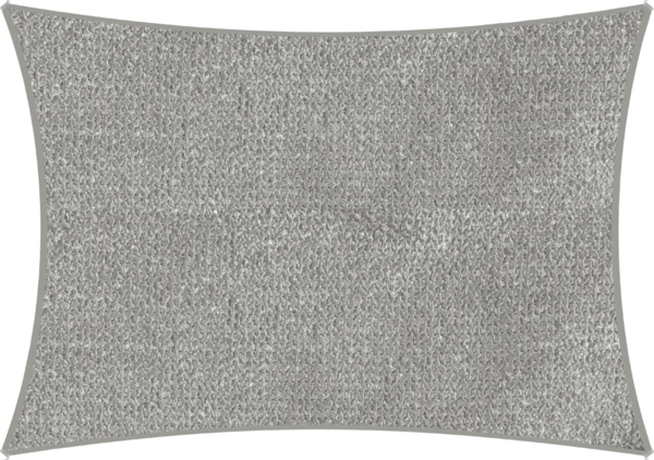 Sonnensegel Teneriffa viereckig, ca. 360 x 250 cm silbergrau