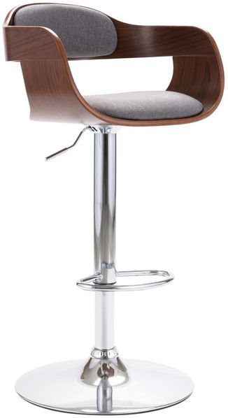 Barhocker Sperrholz und Grauer Stoff [287407]