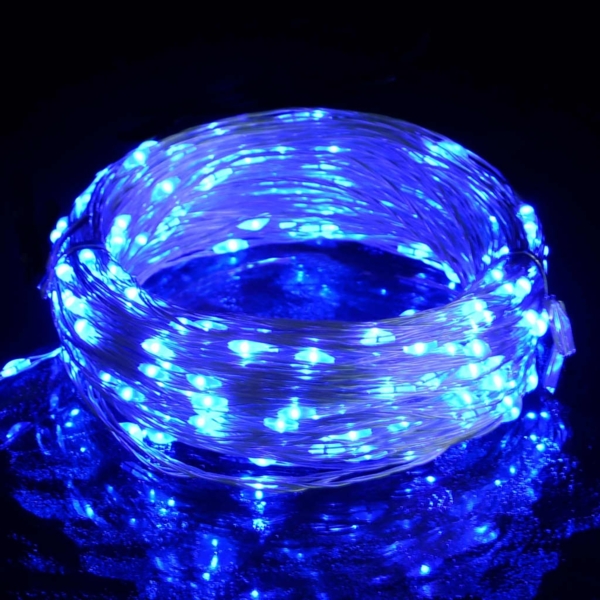 vidaXL LED-Lichterdraht 40 m 400 LED Blau 8 Funktionen 328849