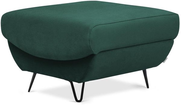 Wohnideebilder Silva Dunkelgrün Fußhocker PU-SIL-35NU