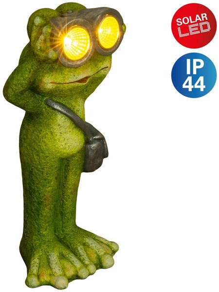 Näve Solar-Gartenleuchte LED Frosch stehend 30 cm grün