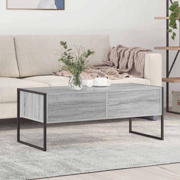 vidaXL Couchtisch Graues Sonoma 100 x 46 x 40 cm Holzwerkstoff 886447