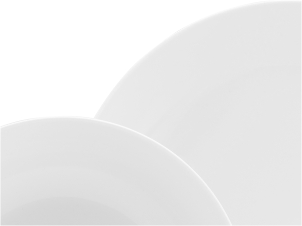 CreaTable, 21925, Serie Luna Weiss, 12-teiliges Geschirrset, Tafelservice aus Porzellan, spülmaschinen- und mikrowellengeeignet, Qualitätsproduktion Bild 5