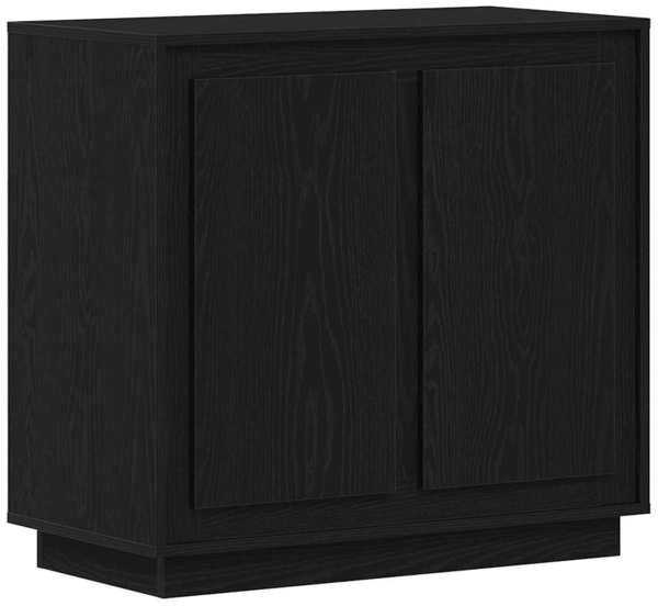 vidaXL Sideboard Schwarz Eichen-Optik 80 x 40 x 75 cm Holzwerkstoff 862133