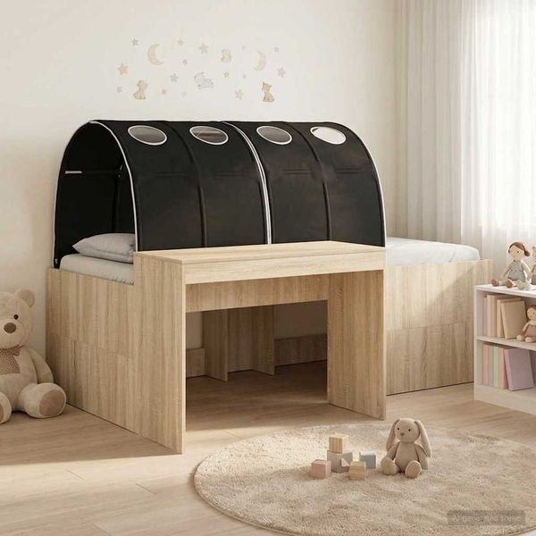 vidaXL Hochbett mit Schreibtisch für Kinder 3 Stk. Holzwerkstoff 3423688