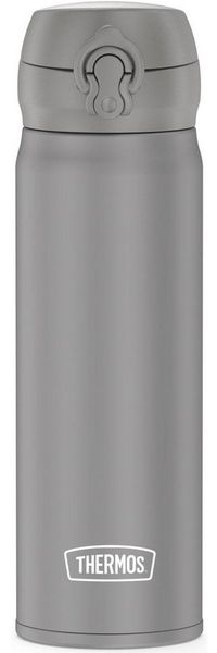 THERMOS ULTRALIGHT BOTTLE 0,50 l, moon rock mat, Thermosflasche aus Edelstahl, 10 heiß / 20 h kalt, absolut dicht für Wasser, Tee, stille Getränke, BPA-frei