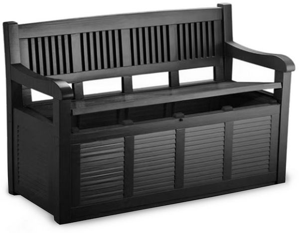 Bestlivings Gartenbank inkl. Stauraum 280L, 130 x 60 x 85 cm, Kunststoff, robust, UV- und Wetterbeständig