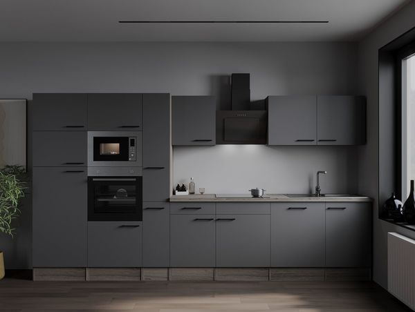 RESPEKTA Küchenzeile Oliver, Breite 370 cm, 90 cm Arbeitshöhe, in exklusiver Konfiguration für OTTO