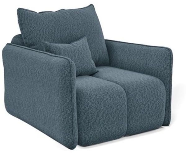 Sessel Designersessel MORGANO Stoff Abriamo Blau