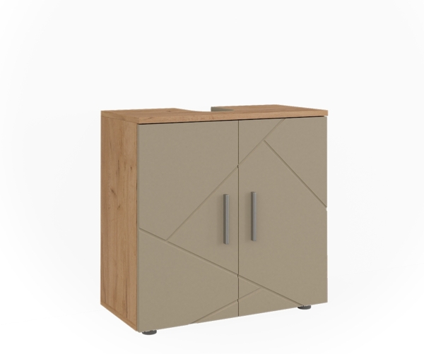 Waschbeckenunterschrank Irma Goldkraft Eiche 60 x 59 cm Vicco