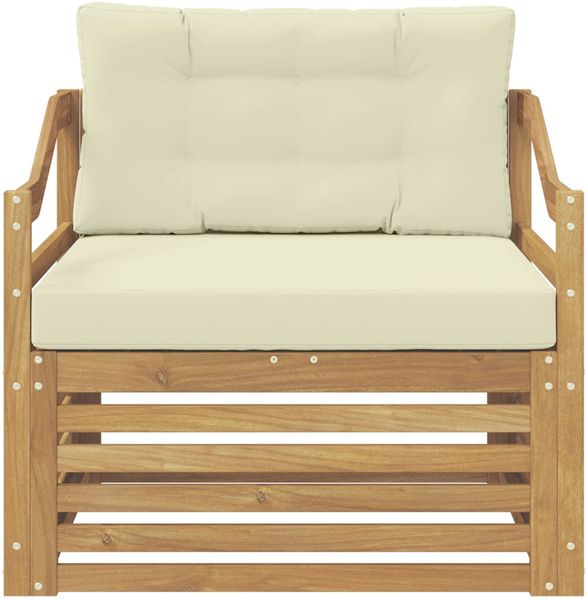 vidaXL Outdoor-Sofa Weiß und Creme 3439152 Bild 3