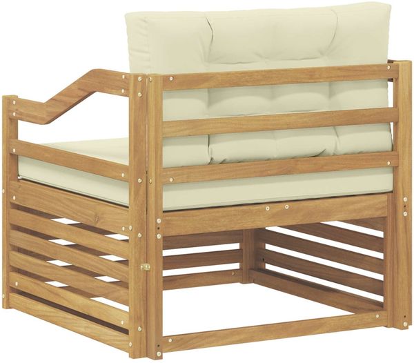 vidaXL Outdoor-Sofa Weiß und Creme 3439152 Bild 5
