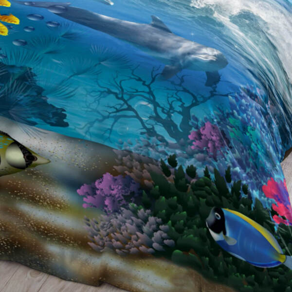 ESPiCO Bettwäsche Trendy Bedding Delfine multi Renforcé 135 x 200 + 80 x 80 cm Bild 7