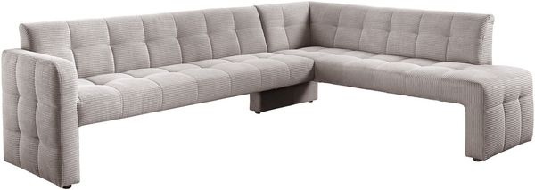exxpo - sofa fashion Essbank Barista, bequem und elegant, hohe Bodenfreiheit, Eckbank Barista bequem und elegant, hochwertige Detailverarbeitung