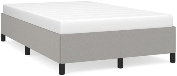 vidaXL Polsterbett, Stoff, 33,5 cm, Hellgrau, 120x190 cm Bild 2
