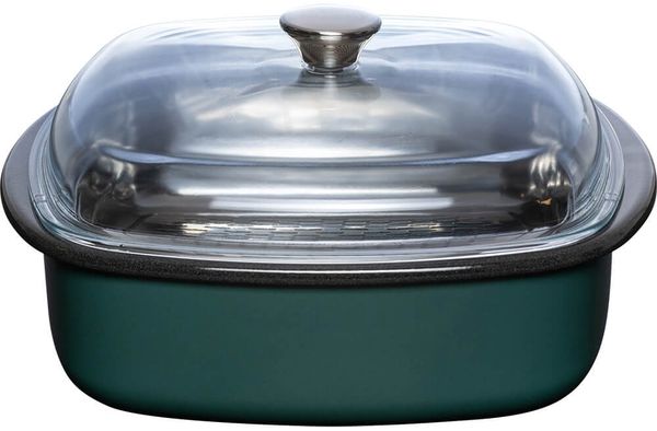 Riess Dampfgarer 3-teilig mit Glasdeckel Gareinsatz Teal