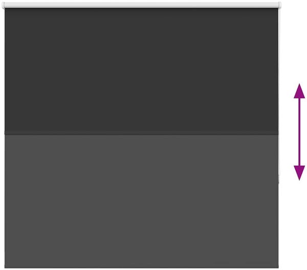 vidaXL Verdunkelungsrollo Schwarz 155x150 cm Stoffbreite 151,6 cm 4010879 Bild 5