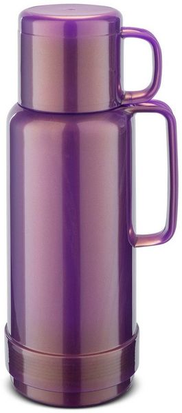 ROTPUNKT Isolierkanne Premium Thermoflasche 0,75 Liter I Glaseinsatz I voller Geschmack 80, 0.75 l, Glaskolben aus doppelwandigem Rosalin-Glas