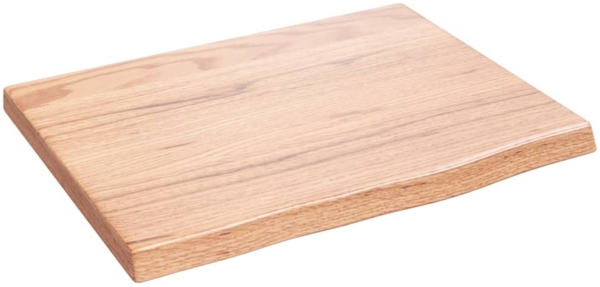 vidaXL Wandregal Hellbraun 40x30x2 cm Massivholz Eiche Behandelt 363626