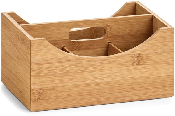 ZELLER Ordnungsbox 13336 mit Griff, Bambus und MDF / Organizer