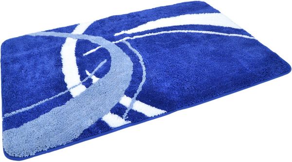 KiNZLER Badematte Gavere, Höhe 20 mm, rutschhemmend beschichtet, fußbodenheizungsgeeignet, schnell trocknend, Polyester, rechteckig, modernes Design, als rechteckig, rund & 2-tlg. Set erhältlich