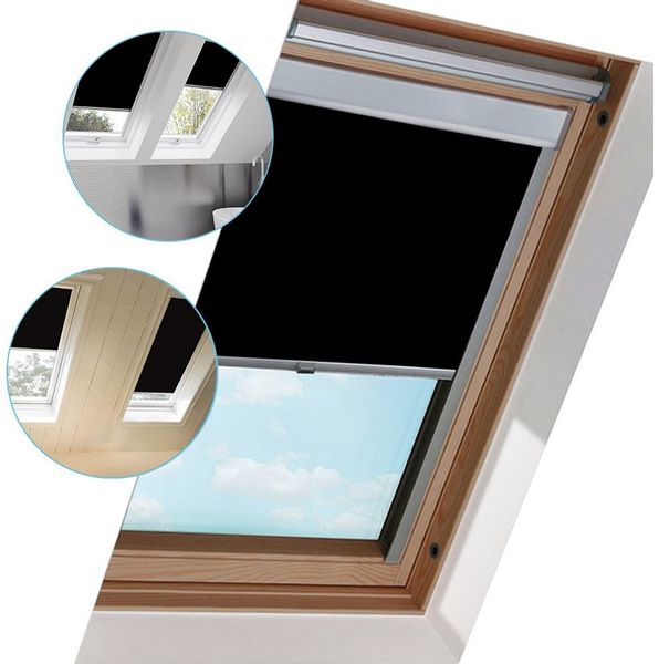 Dachfensterrollo Verdunkelungsrollo Dachfensterrollo Thermo-Rollo für GGL GPU GTU GXU, Clanmacy