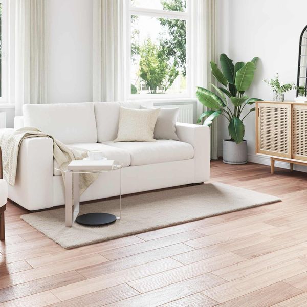 vidaXL Rutschfester Teppich aus Kunstkaninchenfell OLITE Beige 42021633