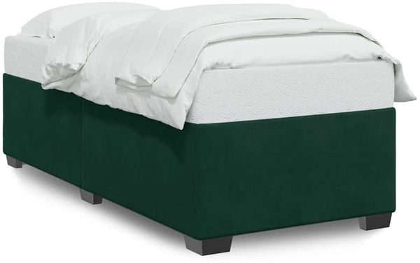 Einzelbettgestell Design für Erwachsene ohne Matratze Dunkelgrün 80x200 cm Samt d4793e