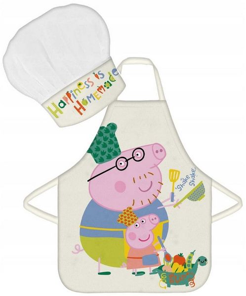 Peppa Pig Kochschürze Set Peppa Wutz, (2-tlg, Schürze, Kochmütze), Peppa Wutz