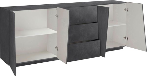 Sideboard >Viterbo< in Schiefer Nachbildung - 220x86x43cm (BxHxT) Bild 3