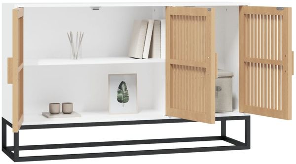 Sideboard, Wohnzimmerschrank Weiß 105x30x65 cm Holzwerkstoff Bild 3