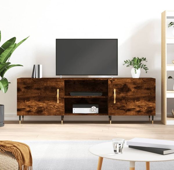 vidaXL TV-Schrank Räuchereiche 150x30x50 cm Holzwerkstoff 829081