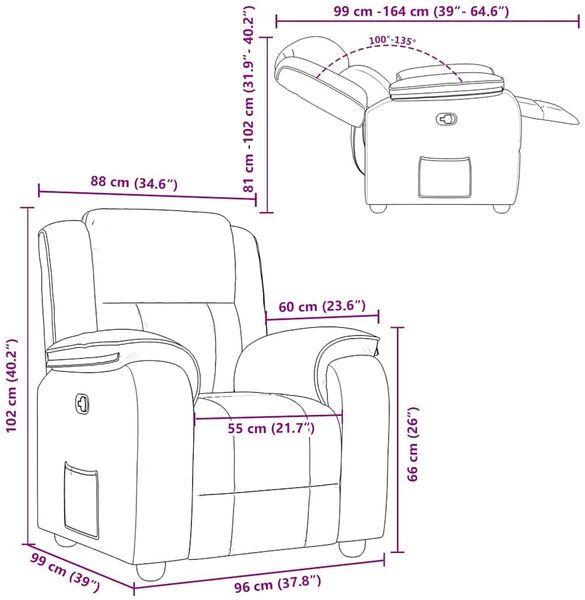 vidaXL Relaxsessel Dunkelgrün Stoff 4015706 Bild 12