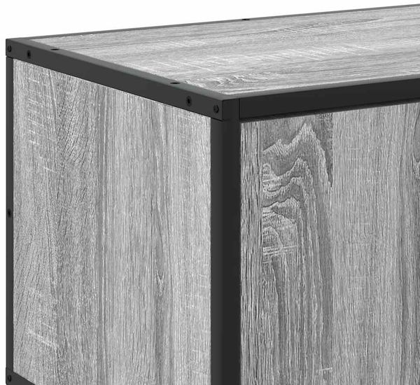 vidaXL TV-Schrank Grau Sonoma 100x35x50 cm Holzwerkstoff und Metall 848832 Bild 8