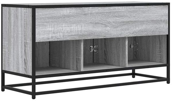 vidaXL TV-Schrank Grau Sonoma 100x35x50 cm Holzwerkstoff und Metall 848832 Bild 6