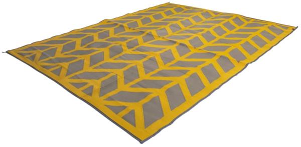 Bo-Camp Outdoor-Teppich Chill mat Flaxton 2,7x3,5 m XL Ockergelb 435560