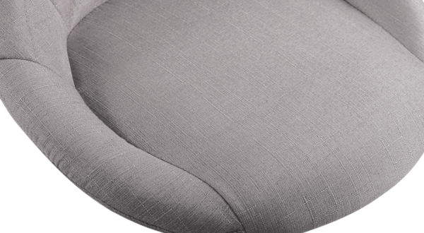 CLP Arbeitshocker Lazio drehbar mit Chromgestell,grau Stoff Bild 8