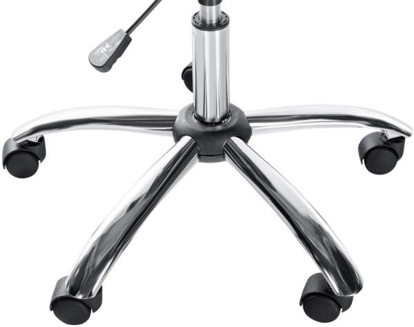 CLP Arbeitshocker Lazio drehbar mit Chromgestell,grau Stoff Bild 7