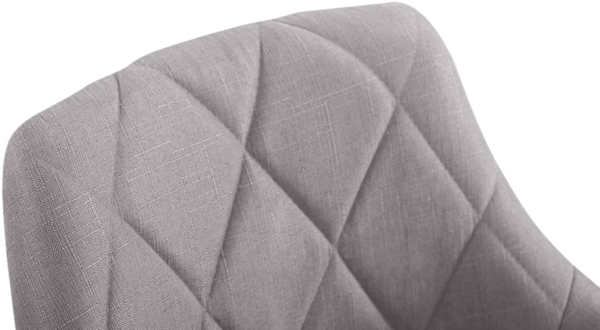 CLP Arbeitshocker Lazio drehbar mit Chromgestell,grau Stoff Bild 6