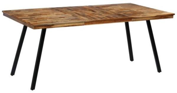 vidaXL Esstisch Recyceltes Teakholz und Stahl 180x90x76 cm 245415