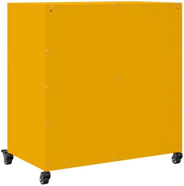 vidaXL Sideboard Senfgelb 68x39x72 cm Stahl 846659 Bild 8